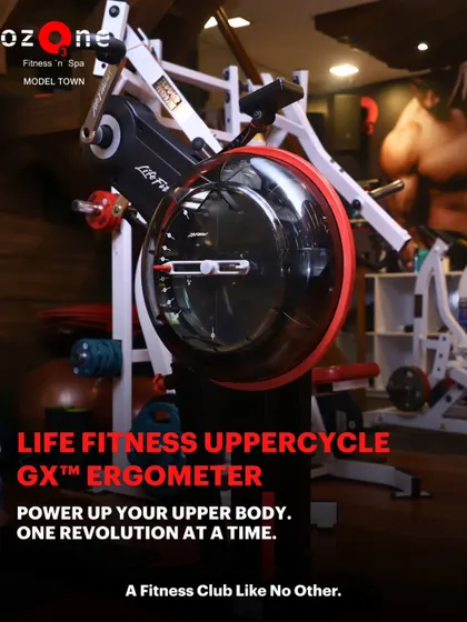 The Life Fitness UpperCycle GX Ergometer offers a unique upper-body cardio workout, building arm, shoulder, and core endurance.