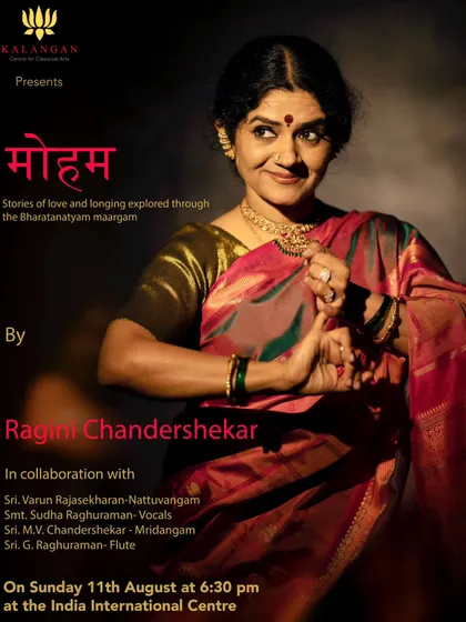 This is the official poster for my production "Moham". Creating a full-length solo show involves not just choreography but also collaboration with talented musicians to create a complete artistic experience.