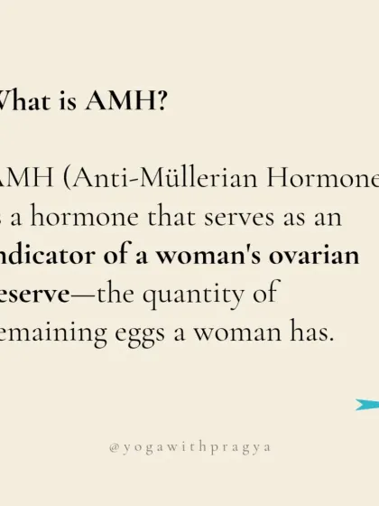 This infographic explains what AMH (Anti-Müllerian Hormone) is. It serves as an indicator of a woman's ovarian reserve, which is the quantity of remaining eggs a woman has. However, it is just one piece of the fertility puzzle.