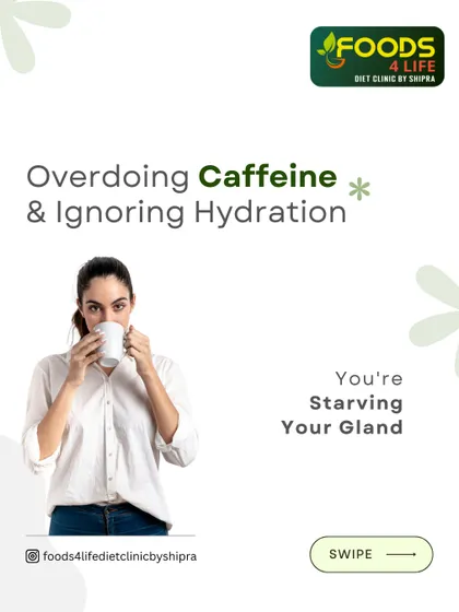 Overdoing caffeine and ignoring hydration can starve your thyroid gland. It's crucial to balance your fluid intake for optimal thyroid function.