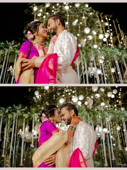 From a loving gaze to a sweet kiss on the forehead, capturing the romance of the wedding night.