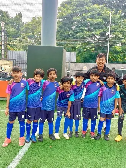 The U9 team looking confident and ready for their league matches.