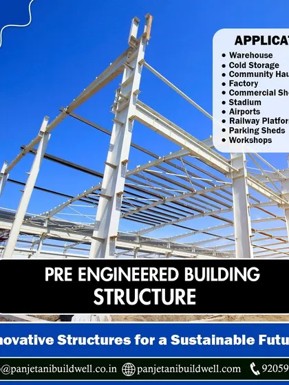 Our PEB structures have diverse applications, from warehouses and factories to community halls and airport terminals. This image showcases the strong, versatile framework that makes it all possible.