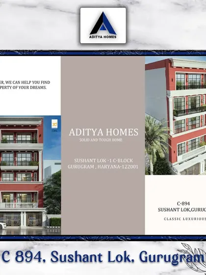 A brochure for our C-894 project, showcasing its classic, luxurious red-brick exterior. Together, we can help you find the property of your dreams.