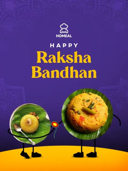 This Raksha Bandhan, we're celebrating with classic South Indian breakfast dishes. The bond between sweet Kesari Bath and savory Khara Bath is as strong as any sibling bond.