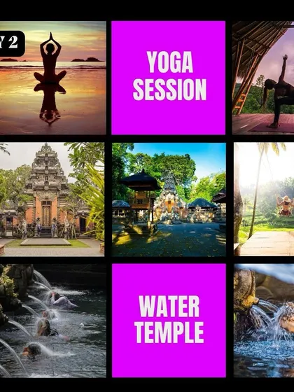 Day 2 of our Bali retreat focuses on Water Healing. We will have a morning yoga session, visit a sacred water temple for a cleansing ritual, and feel the powerful energy of Bali's waters.