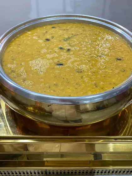 A comforting bowl of Dal Tadka, perfect with steamed rice or roti.