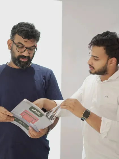Our director, Shaheen, walking Ebadurahman Tech through our product catalog. We believe in being transparent and informative, ensuring our partners and clients fully understand the quality and variety we offer.