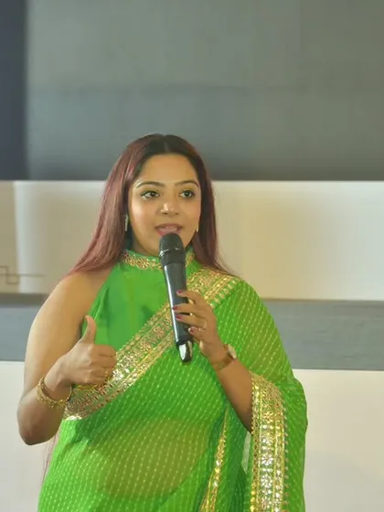 Speaking at a signature event I conceptualized and conducted for Dhanashree Investment in Pune. My role extended beyond hosting to curating the event flow, which included keynote sessions on wealth creation and the launch of a short film.