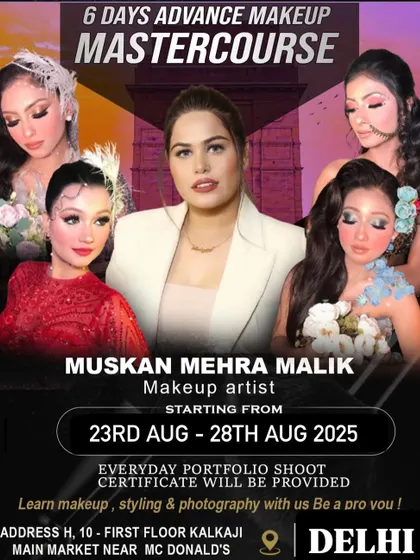 The most demanded 6-day advance makeup mastercourse is here. This course includes everyday portfolio shoots, with all outfits and jewelry provided.