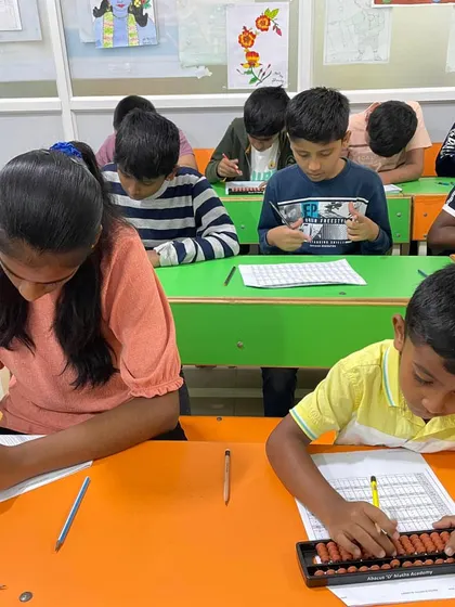 More students from our Bangalore center deep in practice. This dedication is a result of our engaging teaching methods.