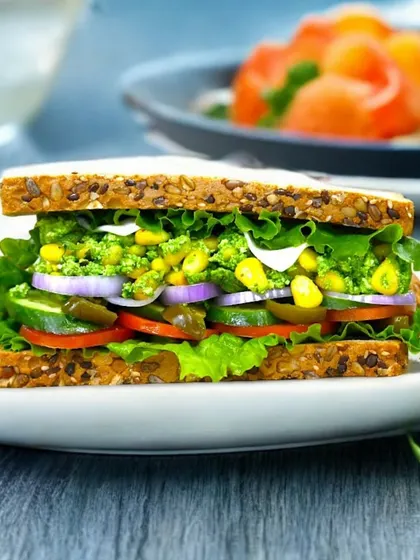 A festive twist on a winter classic. Our Corn Cheese Sarson Da Saag Sandwich combines creamy corn and cheese with the earthy flavor of sarson da saag, creating a unique and delicious Lohri special.