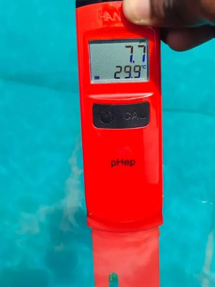The water temperature is a warm 29.9 degrees Celsius, perfect for our adult beginner and intermediate classes. It's great to see so many people getting back into swimming.