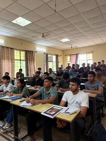 A classroom full of future officers at our Ambala academy. Look at the focus and determination on their faces. This is the discipline we instill from day one.
