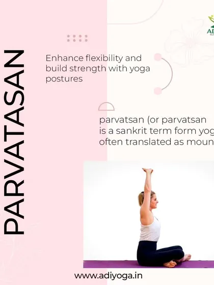 Parvatasana, or Mountain Pose, when done seated, enhances flexibility and builds strength. The upward stretch improves posture and breathing, contributing to overall wellness.