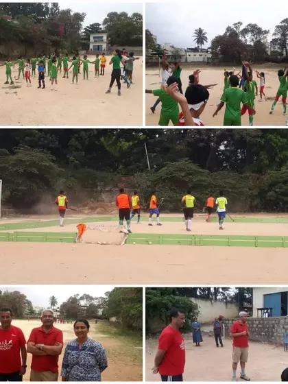 A collage from the second day of our 2022 camp, featuring guest Maxwell Pereira, retired Commissioner of Police, Delhi.