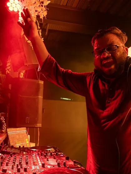 Pure joy and energy behind the decks at Masala House. These are the nights I live for.