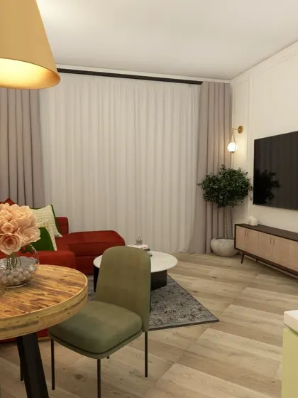A collection of our 3D design concepts, showcasing various styles, color combinations, and layouts for kitchens, bedrooms, and living rooms. This is the first step in bringing your dream home to life.