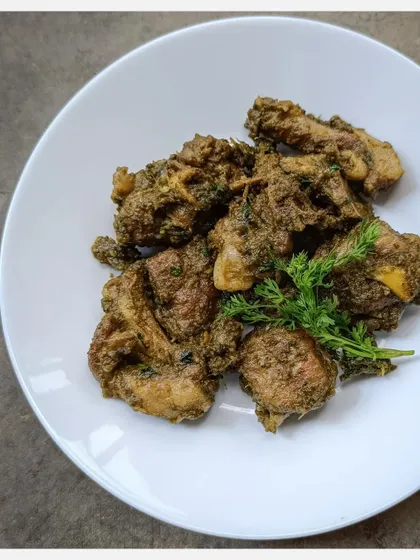 My signature Karnivore Bannur Mutton Fry features tender chunks of lamb shoulder slow-cooked in its own fat. The meat is tossed in a coriander-rich naati masala until it's juicy, succulent, and loaded with flavour.