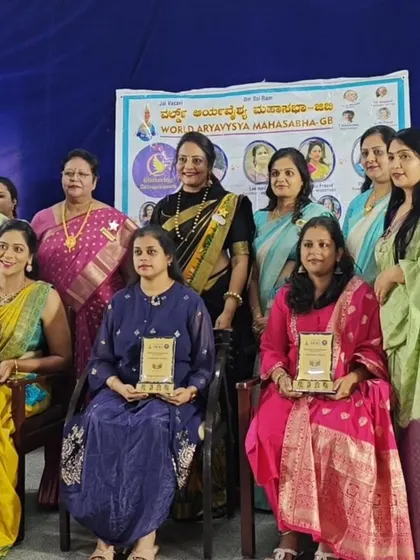 A group photo from the 'Udgama Taara' awards night. Being on stage with fellow women entrepreneurs was an honor and a powerful reminder of our collective strength.