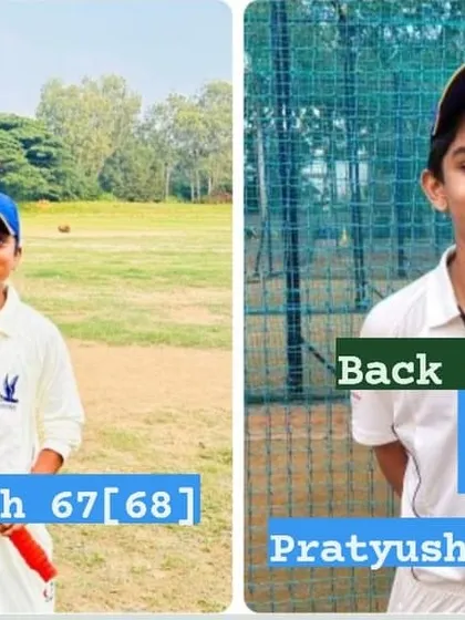 Highlighting more top performers from the KSCA U-14 League match, with Siddharth Ashok scoring a crucial 67 runs and Pratyush G Shetty continuing his form with another 5-wicket haul.