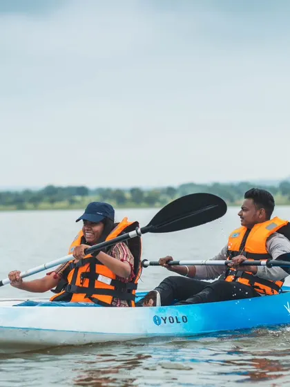 Teamwork makes the dream work, especially when you're kayaking on the lake. We provide all the equipment and guidance for a safe and fun water adventure, perfect for pairs or small groups to collaborate.
