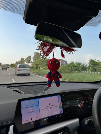 Add a little superhero charm to your daily drive. This handmade Spiderman crochet toy is one of our most popular car charms, swinging from the rearview mirror. It’s a fun way to personalize your space and a great gift for your boyfriend or any Marvel fan.