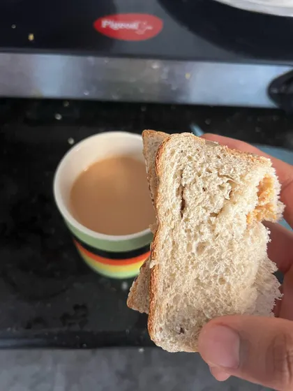 Even a simple snack like chai and bread can be part of your day. It's about being mindful of your overall daily intake, not demonizing specific foods.