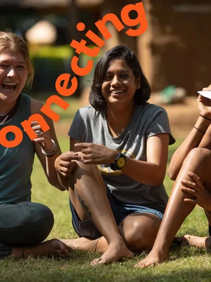 A duplicate of 60, this image emphasizes the laughter and lighthearted moments that are just as important as the climbing.