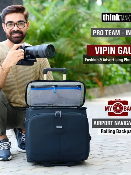 As a member of the ThinkTank Pro Team for India, I rely on gear that is tough and reliable. My Airport Navigator bag is a constant companion on all my shoots, big or small.