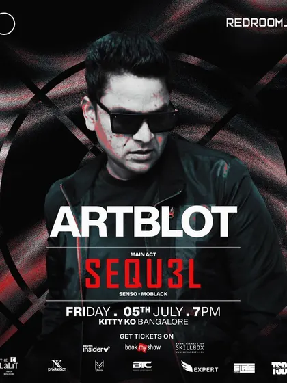 My flyer for a Redroom Friday Rituals night with Sequ3l. I was responsible for both warming up the crowd and closing out the night.