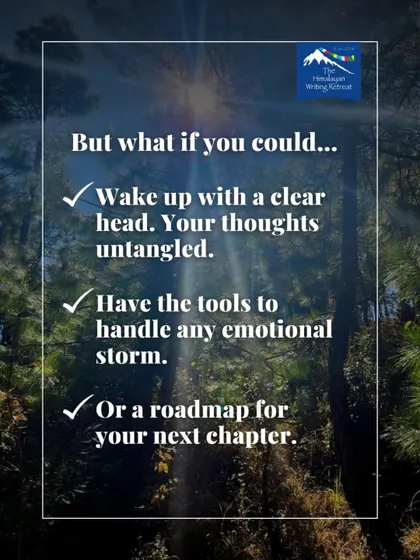 This is more than a vacation; it's an investment in your well-being. We provide you with the tools for anxiety management and a clear roadmap to help you navigate your next chapter long after you've left the mountains.