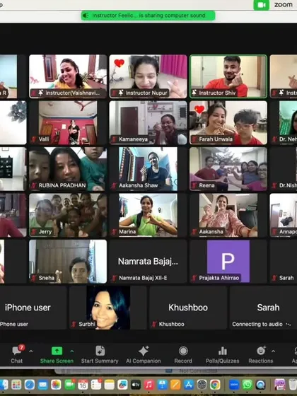 A full house for our online charity event. The energy was incredible.