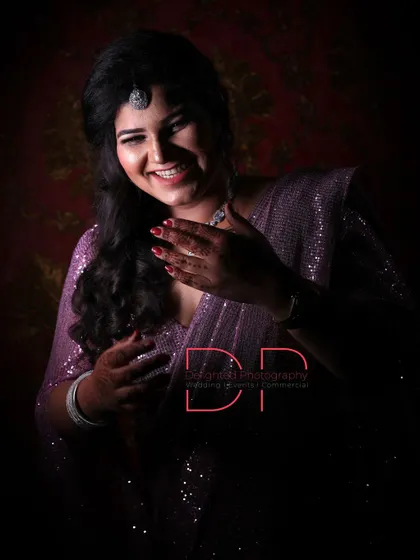 Another beautiful portrait from the same session, this time capturing a joyful, laughing expression that radiates happiness.