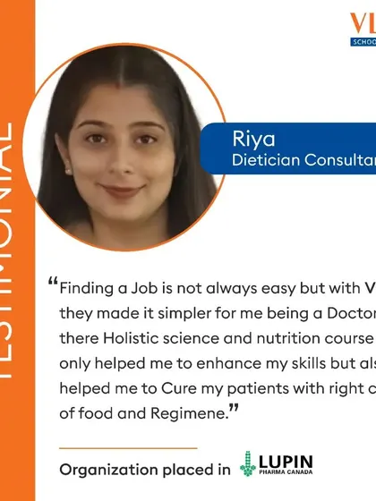Dr. Riya found that our Holistic Science and Nutrition course not only enhanced her existing skills but also helped her guide patients more effectively. This shows how our programs can complement and elevate professional careers.