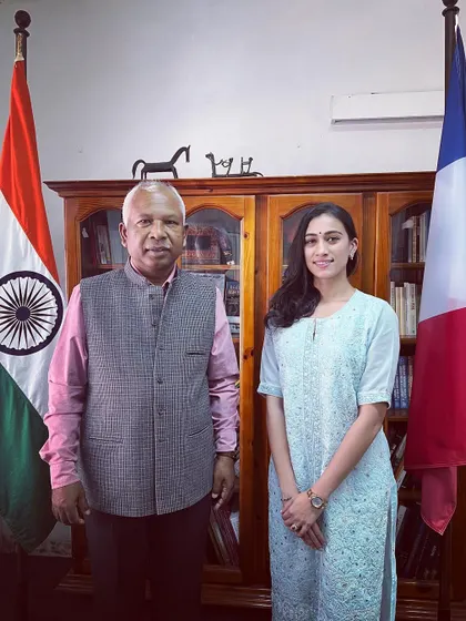 A photo marking the new beginning of my tenure at the Consulate General of India in Reunion Island. I am extremely grateful for such opportunities.