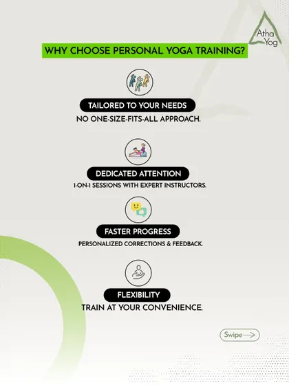 The benefits of personal training include a tailored approach, dedicated attention from an expert instructor, faster progress with personalized feedback, and the flexibility to train at your convenience.