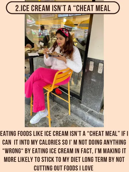 Ice cream isn't a "cheat meal" if I can fit it into my calories. This makes it more likely for me to stick to my diet long-term.