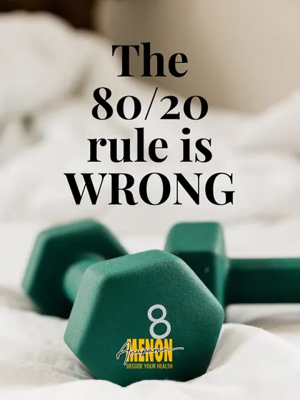 The 80/20 rule for weight loss, suggesting 80% diet and 20% exercise, is misleading. Let's break down why this popular belief doesn't tell the whole story.