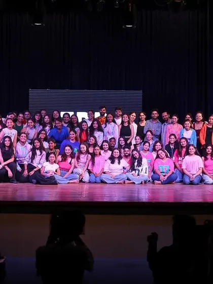 This is what our family looks like. A huge group of passionate dancers and our incredible team celebrating after a successful LEAP showcase. This is the community that will be cheering for you every step of the way.