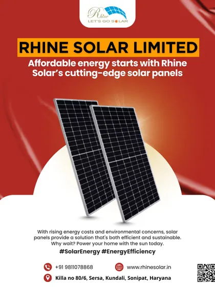 As a prominent manufacturer and expert in EPC services, I am committed to providing sustainable energy for industries and solar plants. This poster highlights our affordable, cutting-edge solar panels.
