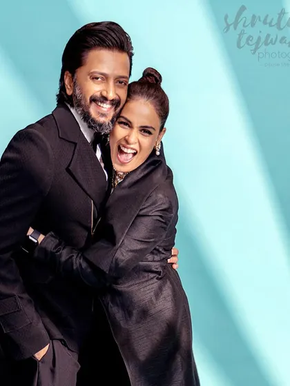 A joyful moment with Riteish and Genelia. My goal in couple portraits is to bring out the authentic chemistry that makes their bond special.
