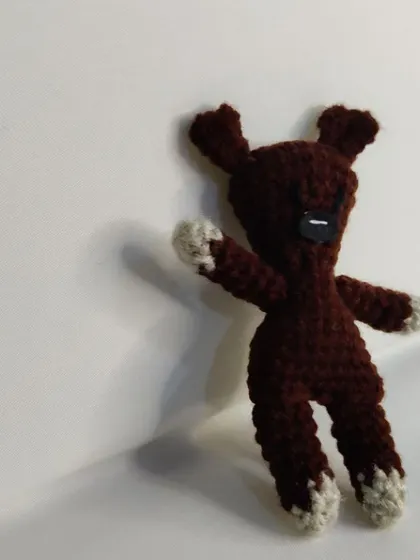 This little teddy is ready to be a loyal companion.