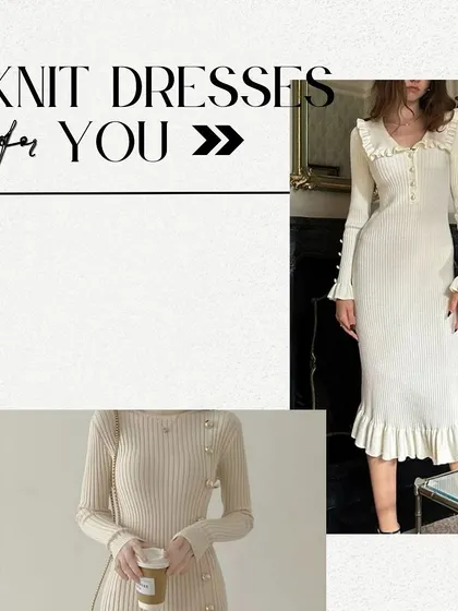 Knit dresses are a perfect balance of warmth and elegance. I recommend layering them with tights and a chic coat for a winter-ready look that can also transition into spring.