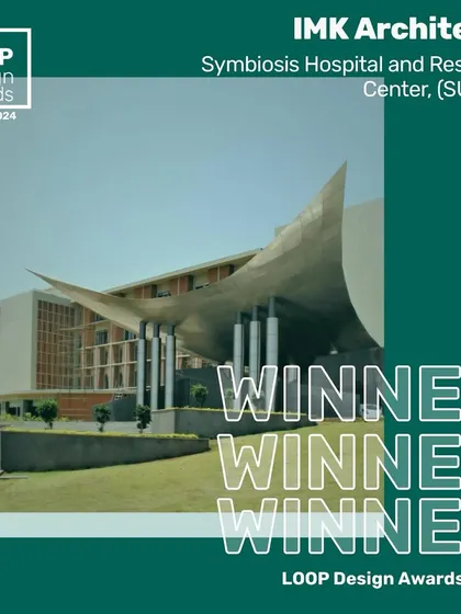 We are honored to announce that the Symbiosis University Hospital and Research Centre won the LOOP Design Awards 2024 for Healthcare Architecture. This award is a testament to our team's dedication to creating impactful, human-centric healing spaces.
