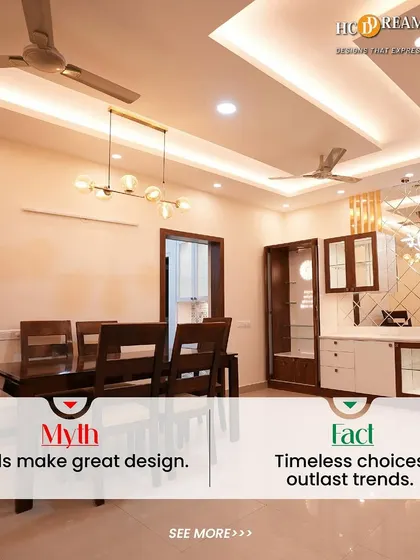 Myth: Trends make great design. Fact: Timeless choices that reflect your personal style will always outlast fleeting trends, ensuring your home feels relevant for years to come.