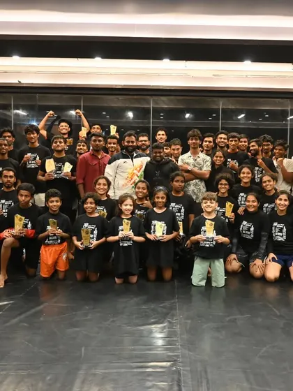 The entire Bengaluru MMA family after the in-house BJJ competition. Together, we can achieve anything.
