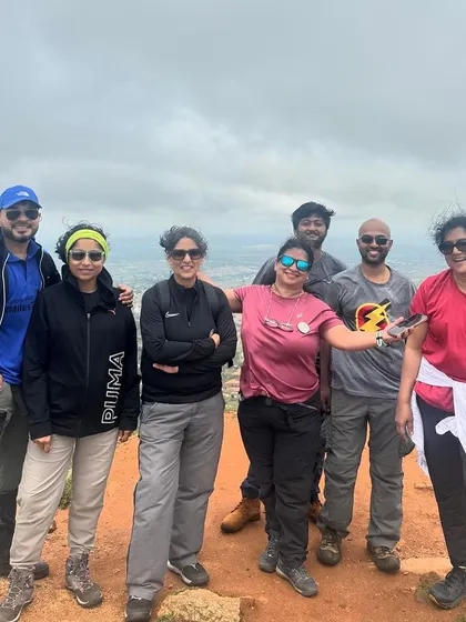 Another shot of a happy group on a custom trek. We cater to the specific pace and interests of your group, ensuring everyone has a great time.