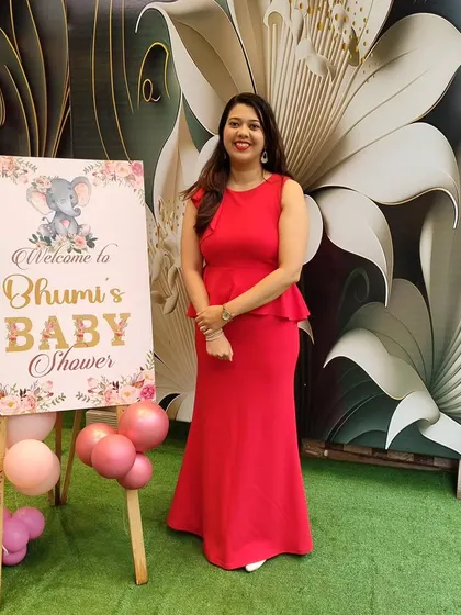 A personalized welcome sign is a lovely first impression for guests as they arrive at the baby shower.