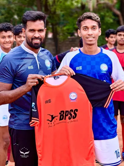 Another shot of a new player joining our ranks. I am committed to identifying and developing promising young footballers.